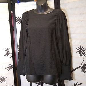 (4/$20)Ladies small Black Blouse Top Textured A New Day